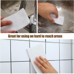 Aizoe Pack of 20 White Abrasive Scrubbing Pad Non Woven Pads Scouring Pad Non Scratch Multipurpose Scouring Sponge Abrasive Hand Pad Multi Surface Scrubber Pads for Cleaning Polishing (6 x 9 Inch)